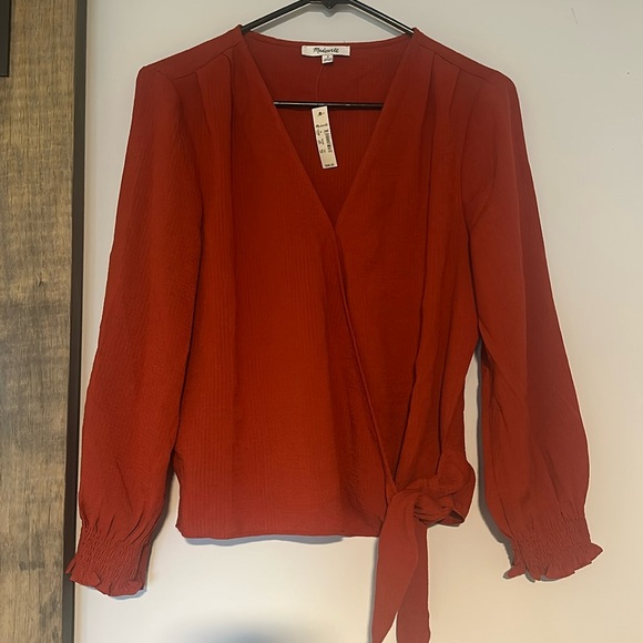 Madewell Tops - NWT Madewell wrap top size medium
